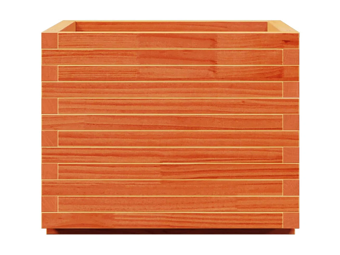 Vassoio per fioriera aiuola rialzata piante fiori terrazza giardino cera 60 x 60 x 49,5 cm legno di pino massiccio marrone 02_0038473