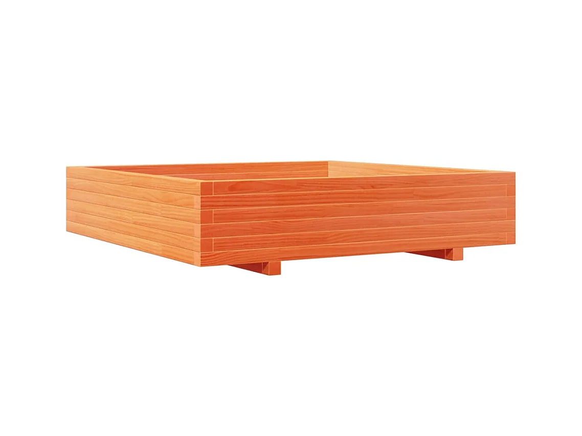 Jardinière bac lit surélevé bois marron 110 x 110 x 45438 cm 02_0038426