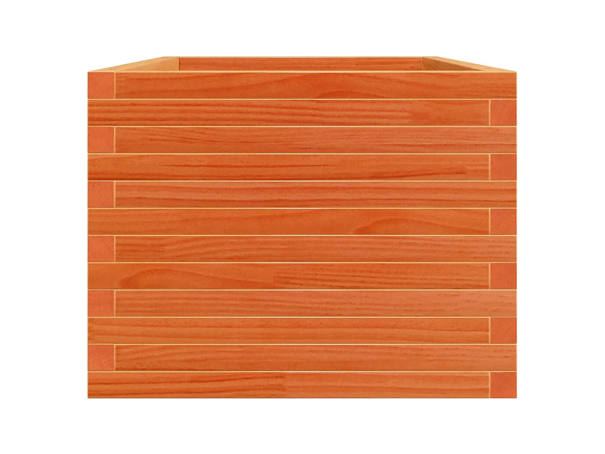 Jardinière bac lit surélevé bois marron 90 x 60 x 46 cm 02_0038521