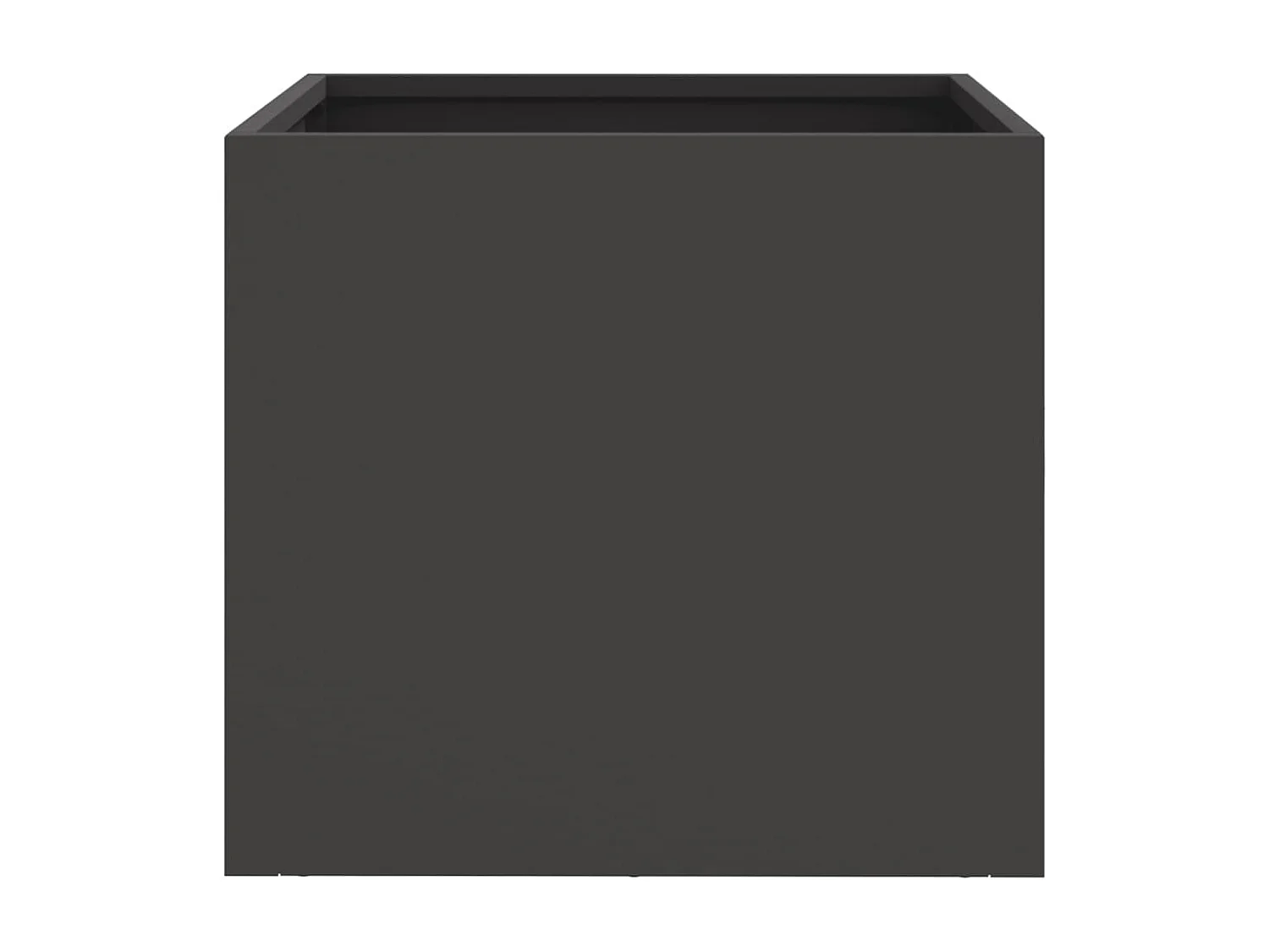 Bandeja para plantador de plantas com canteiro elevado flores terraço jardim 32 x 30 x 29 cm aço preto 02_0037507