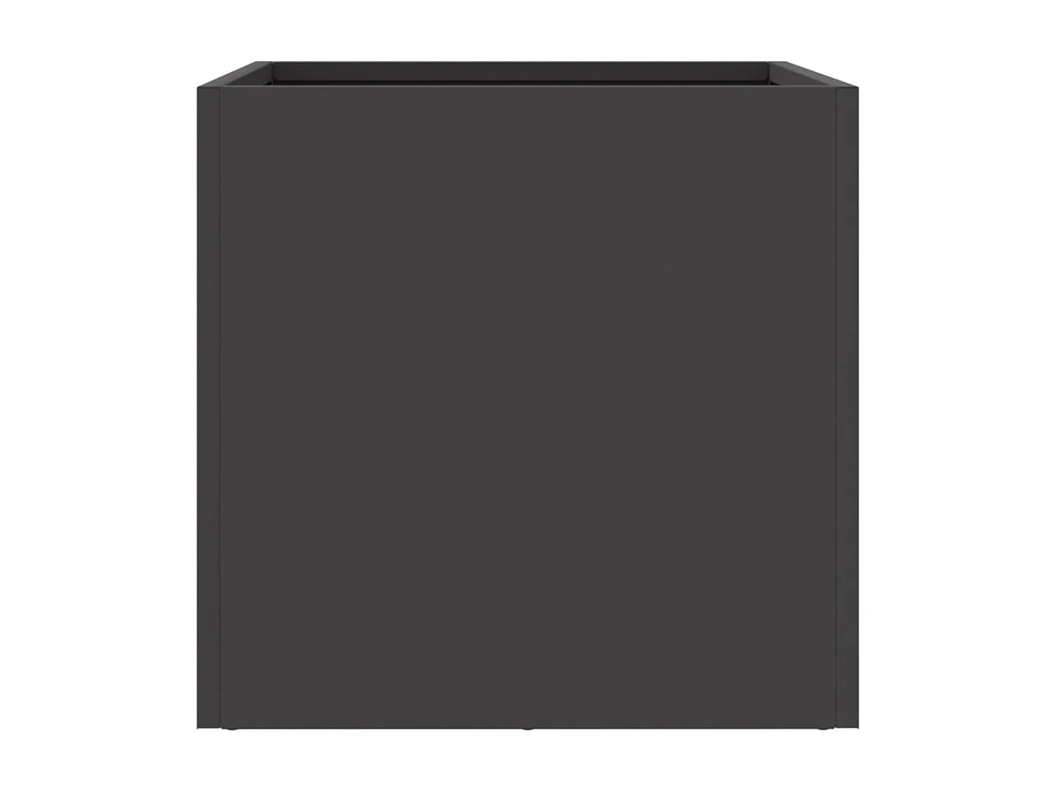 Canteiro elevado para plantas flores pátio jardim 32 x 30 x 29 cm aço preto 02_0037507