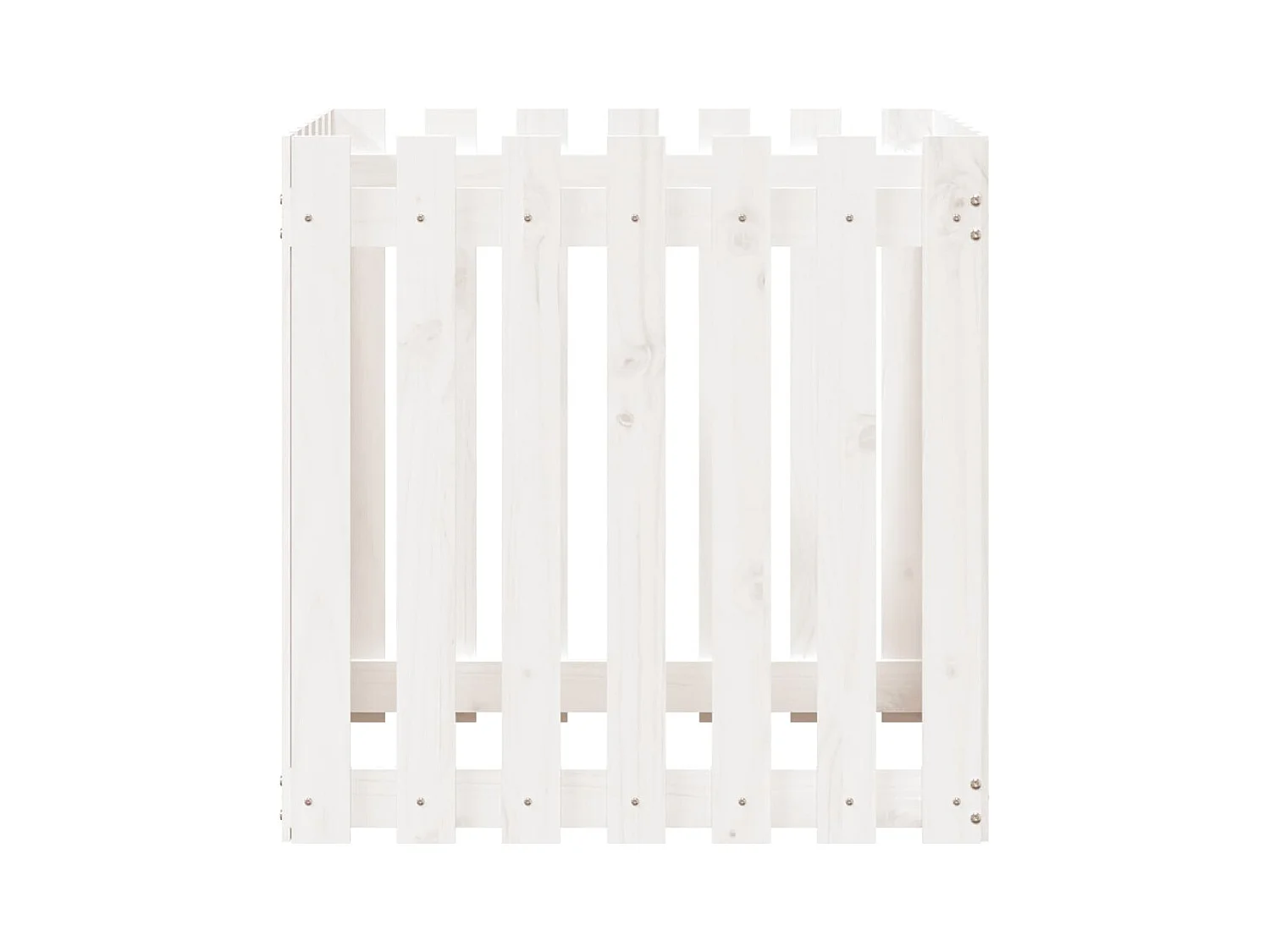 Jardinière bac lit surélevé blanche 70 x 70 x 70 cm 02_0038114