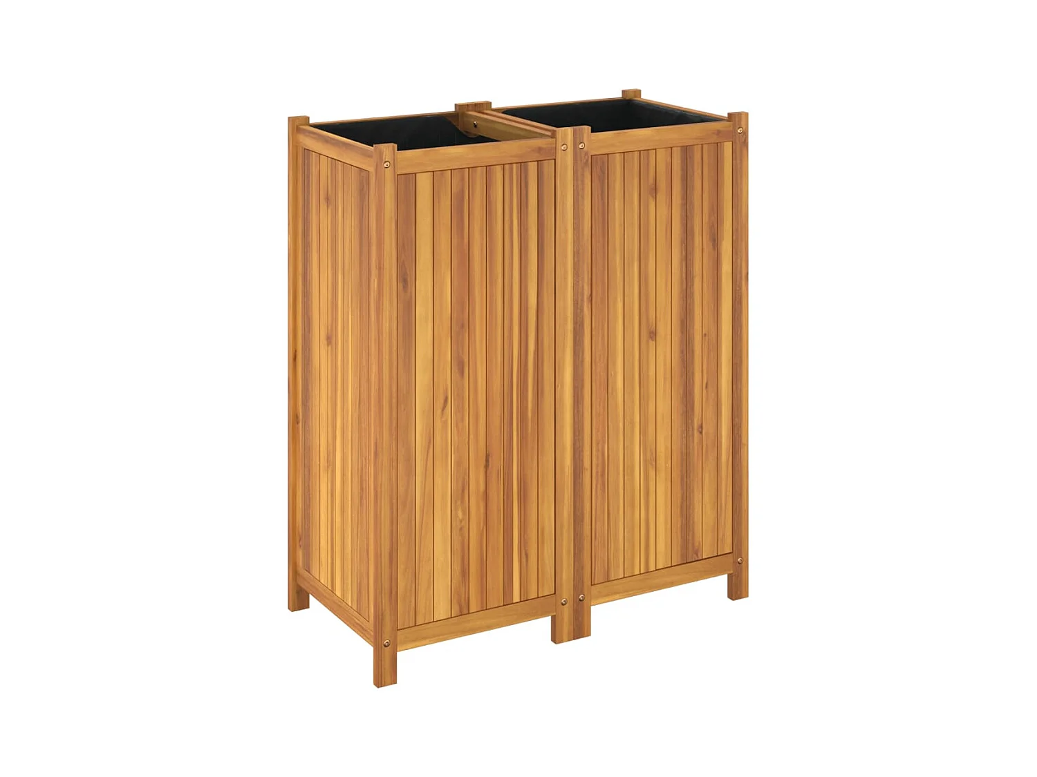 Jardinière bac lit surélevé bois marron 80 x 42 x 100 cm 02_0038145