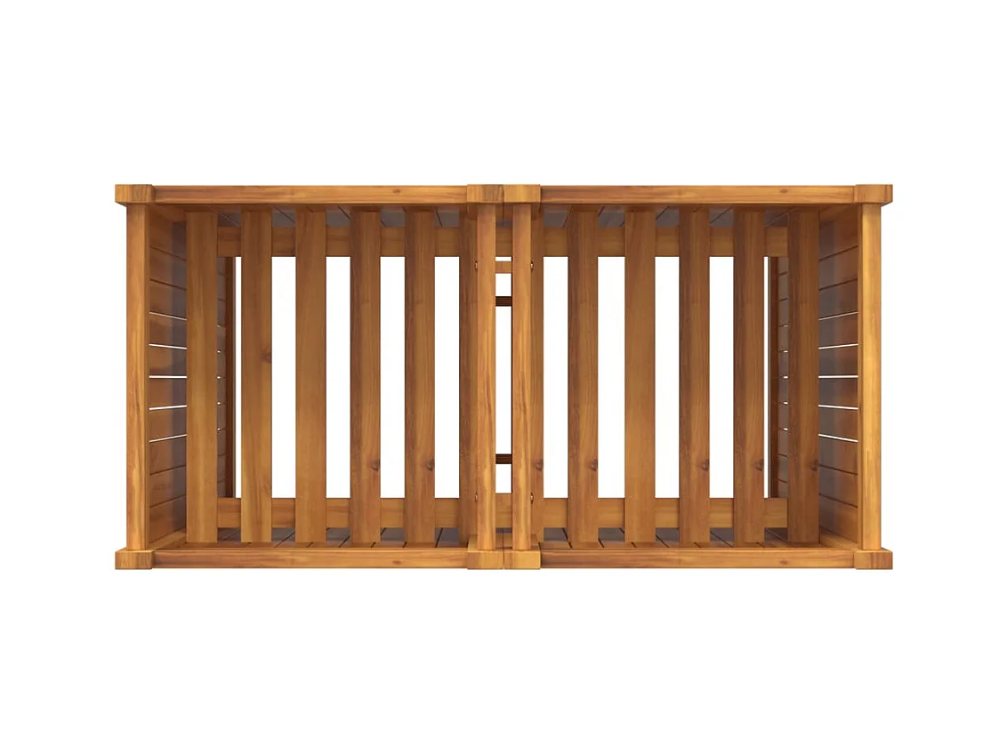 Jardinière bac lit surélevé bois marron 80 x 42 x 100 cm 02_0038145