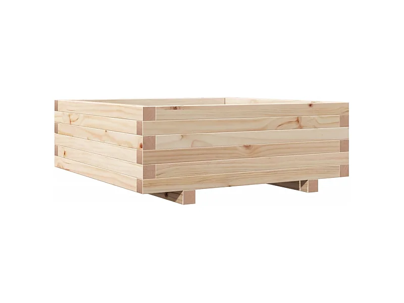 Jardinière bac lit surélevé bois marron 70 x 70 x 45438 cm 02_0037810