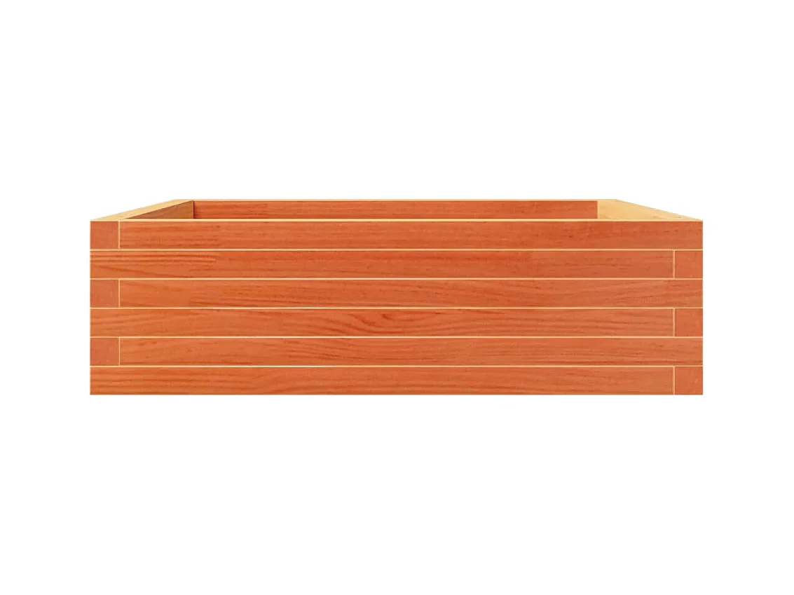 Jardinière bac lit surélevé bois marron 80 x 80 x 23 cm 02_0038499