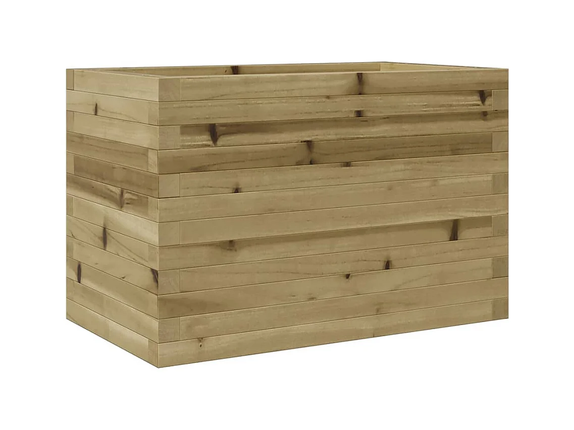 Jardinière bac lit surélevé bois marron 70 x 40 x 45.5 cm 02_0037777