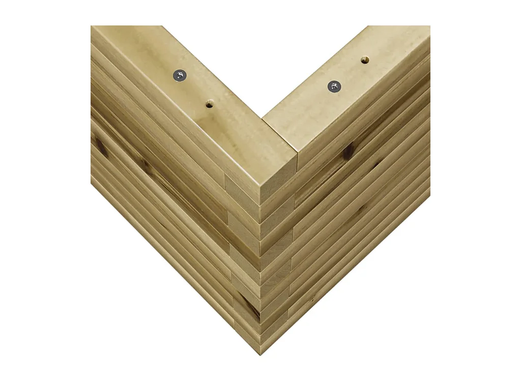 Jardinière bac lit surélevé bois marron 70 x 40 x 45.5 cm 02_0037777