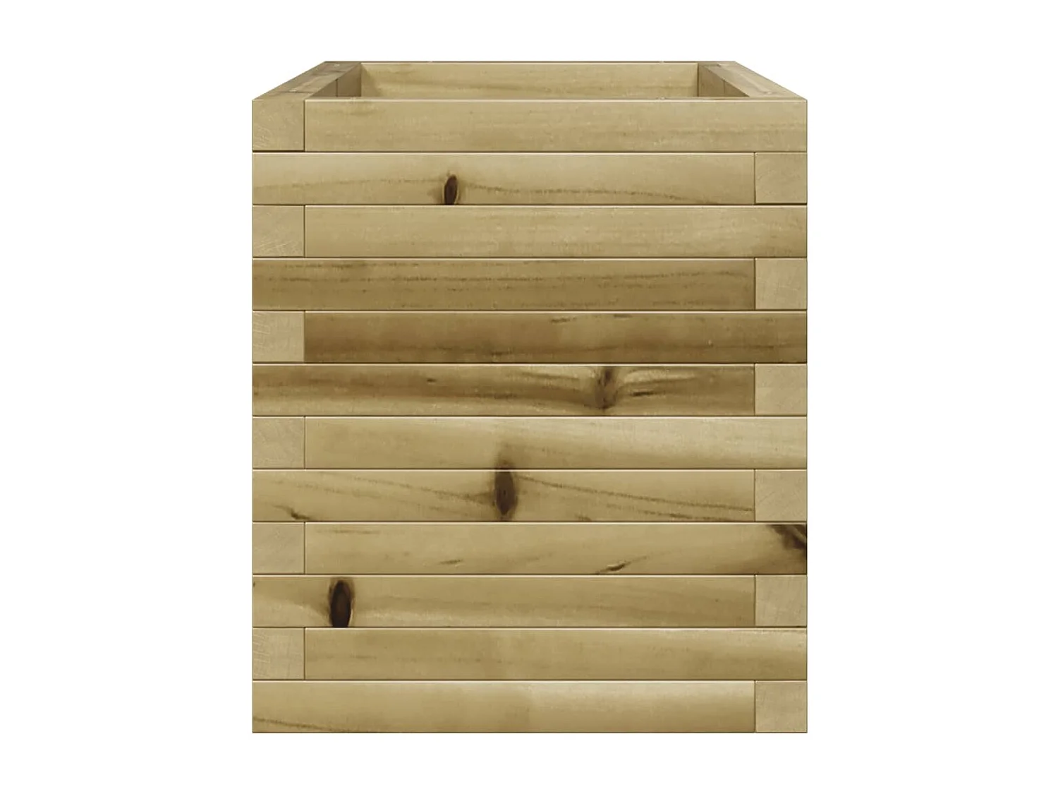 Vassoio per fioriera aiuola rialzata piante fiori terrazza giardino 70 x 40 x 45,5 cm legno di pino impregnato marrone 02_0037777