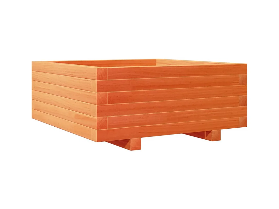 Jardinière bac lit surélevé bois marron 60 x 60 x 45438 cm 02_0038470