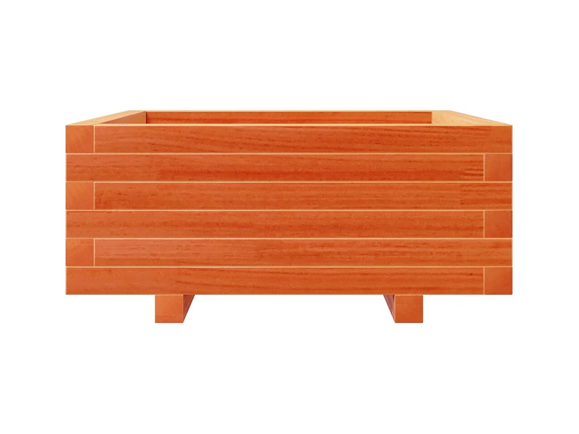 Jardinière bac lit surélevé bois marron 60 x 60 x 45438 cm 02_0038470