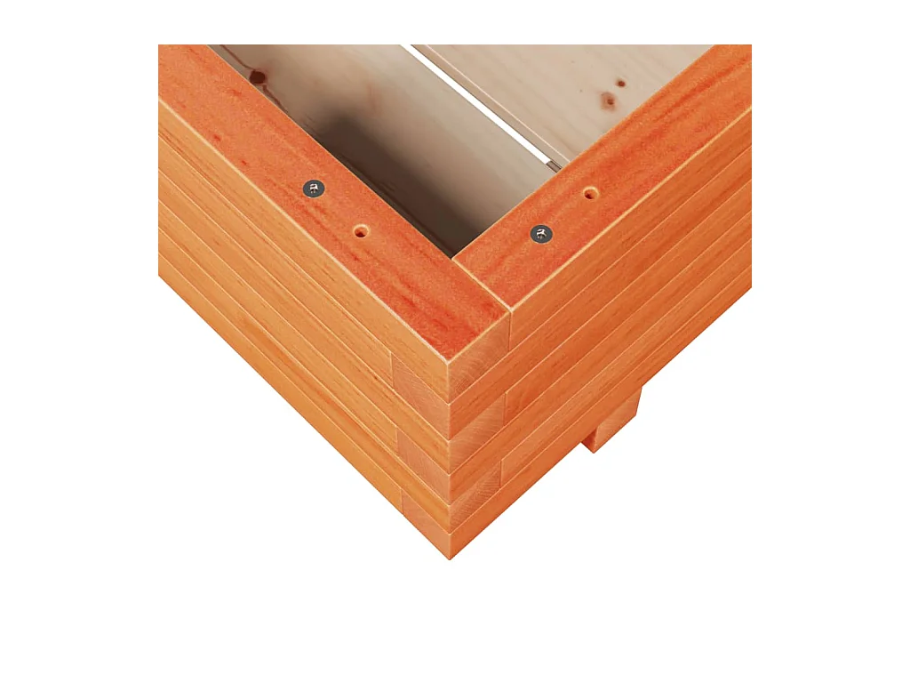 Jardinière bac lit surélevé bois marron 60 x 60 x 45438 cm 02_0038470