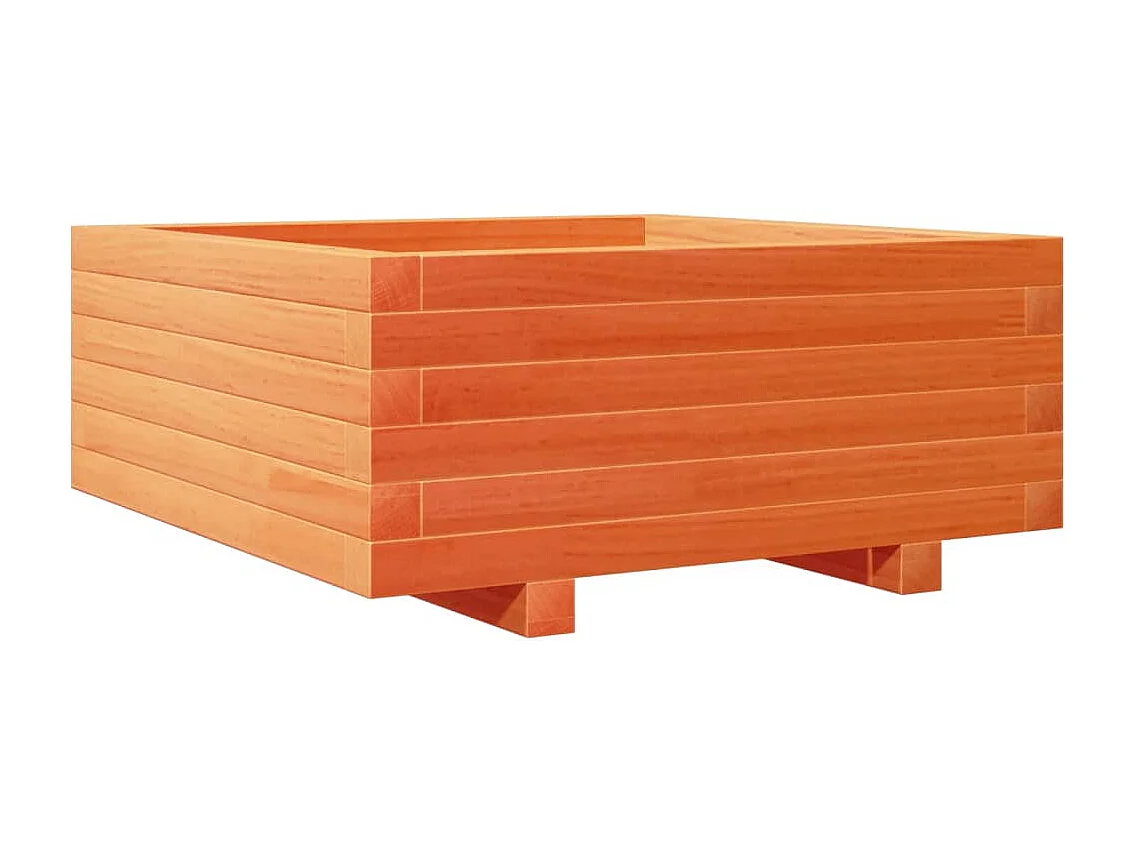 Jardinière bac lit surélevé bois marron 60 x 60 x 45438 cm 02_0038470