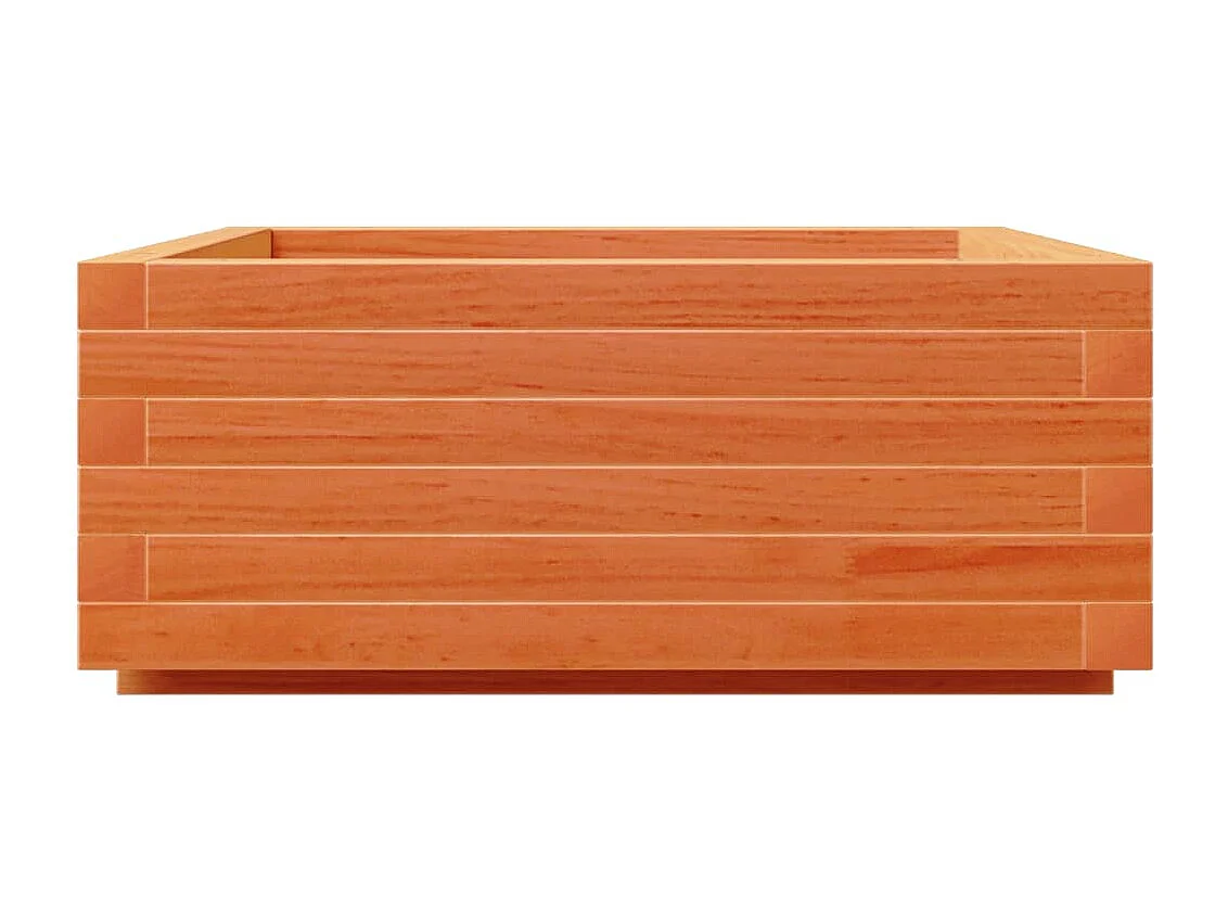 Jardinière bac lit surélevé bois marron 60 x 60 x 45438 cm 02_0038470