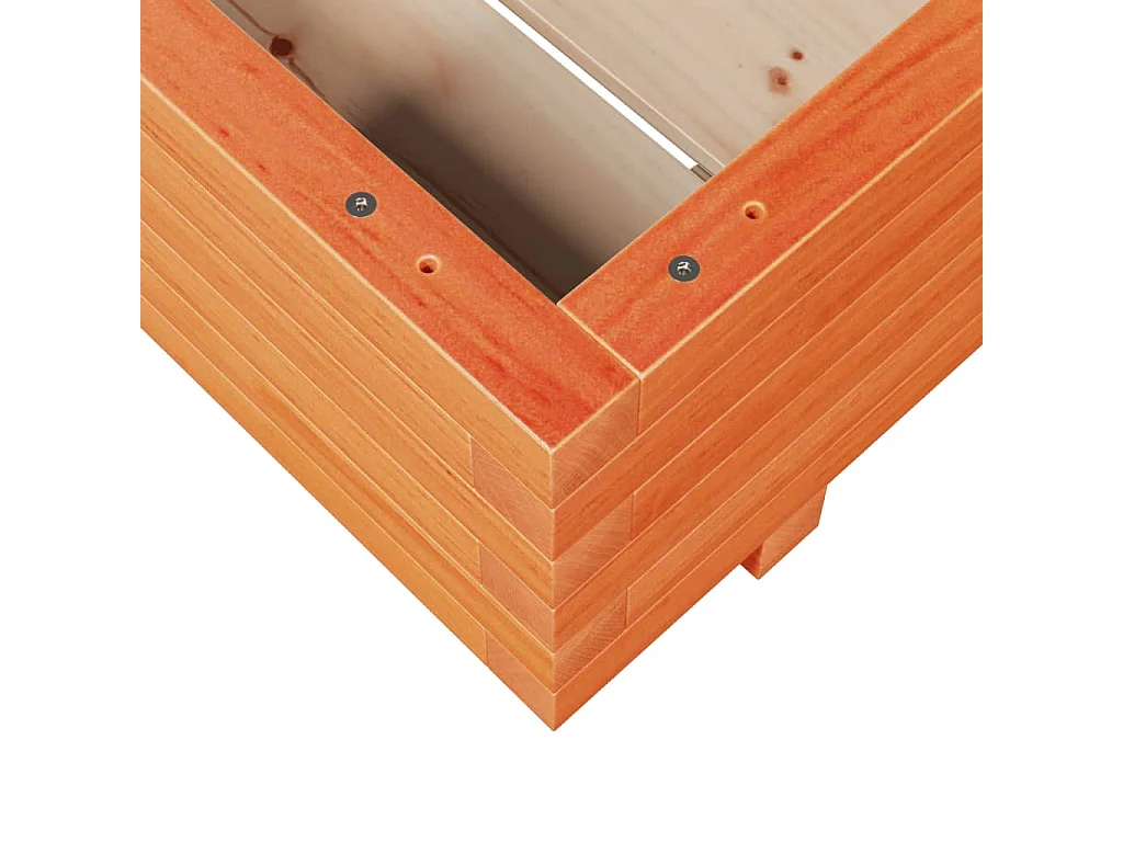 Jardinière bac lit surélevé bois marron 60 x 60 x 45438 cm 02_0038470