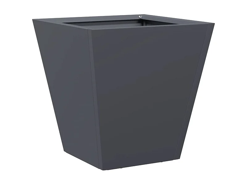 Fioriera aiuola rialzata vassoio piante fiori terrazzo giardino 30 x 30 x 30 cm acciaio antracite 02_0037483