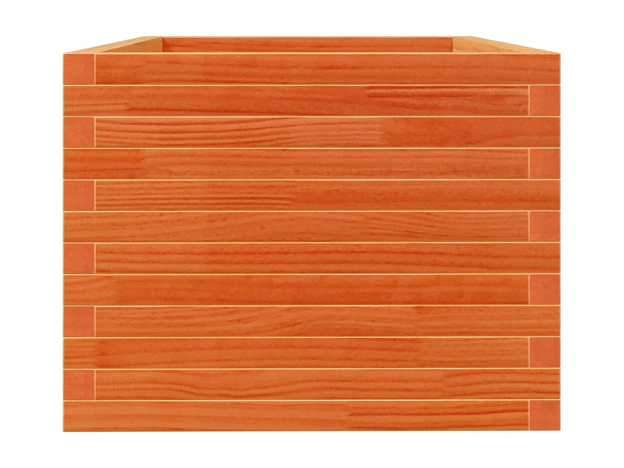 Vassoio per fioriera aiuola rialzata piante fiori terrazza giardino cera 90 x 60 x 45,5 cm legno di pino massiccio marrone 02_0038520