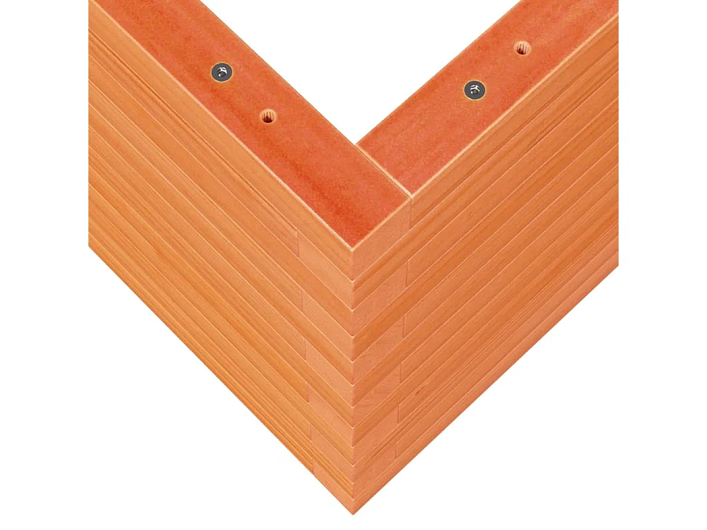 Vassoio per fioriera aiuola rialzata piante fiori terrazza giardino cera 90 x 60 x 45,5 cm legno di pino massiccio marrone 02_0038520