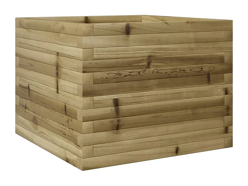 Jardinière bac lit surélevé bois marron 60 x 60 x 45.5 cm 02_0037707