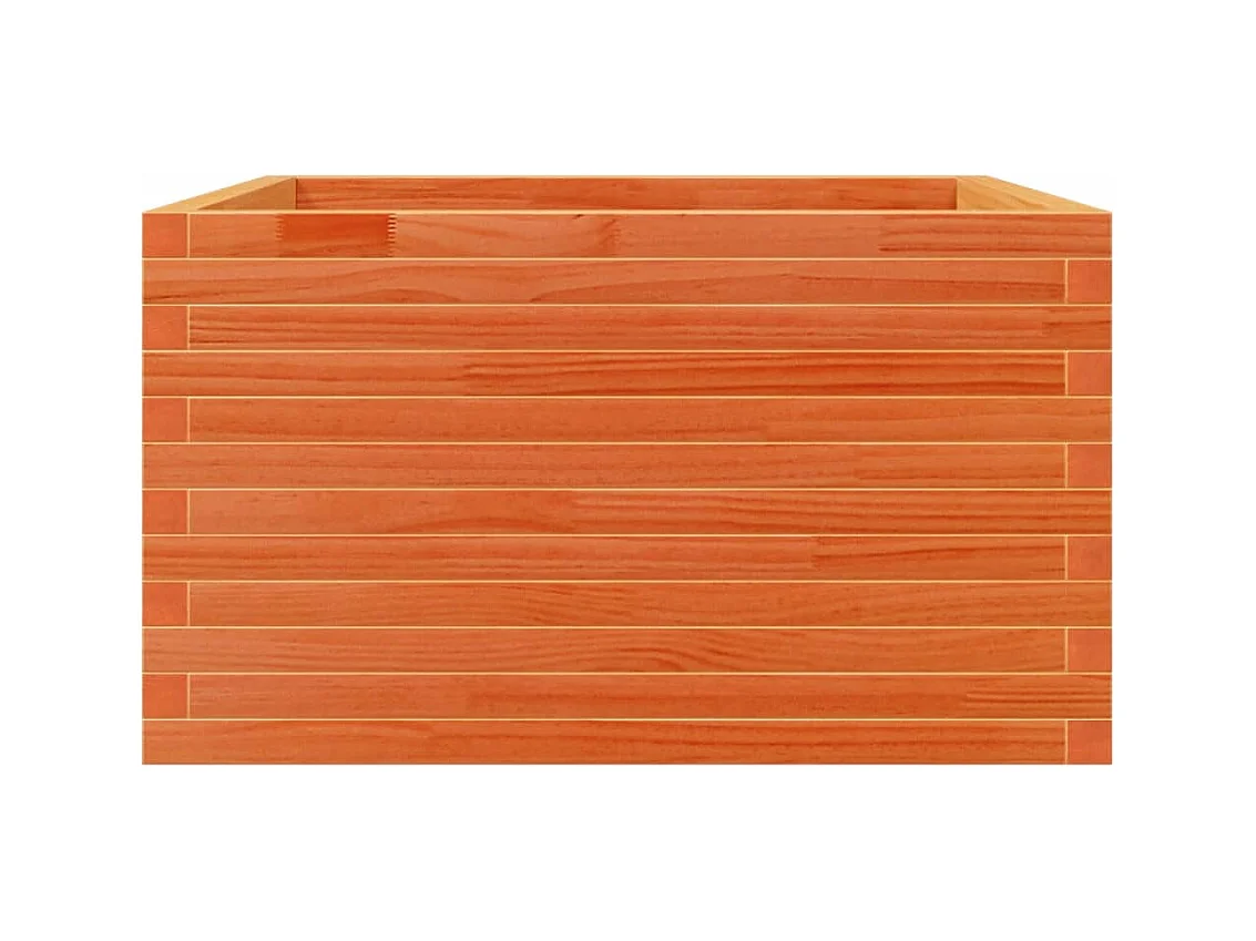 Jardinière bac lit surélevé bois marron 80 x 80 x 45.5 cm 02_0038501