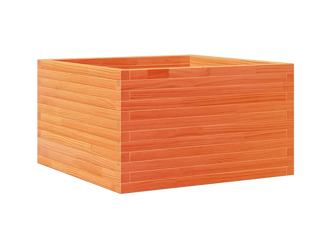 Jardinière bac lit surélevé bois marron 80 x 80 x 45.5 cm 02_0038501