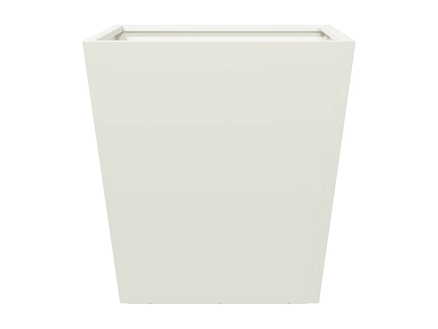 Jardinera elevada para plantas flores terraza jardín 40 x 40 x 40 cm acero blanco 02_0037540