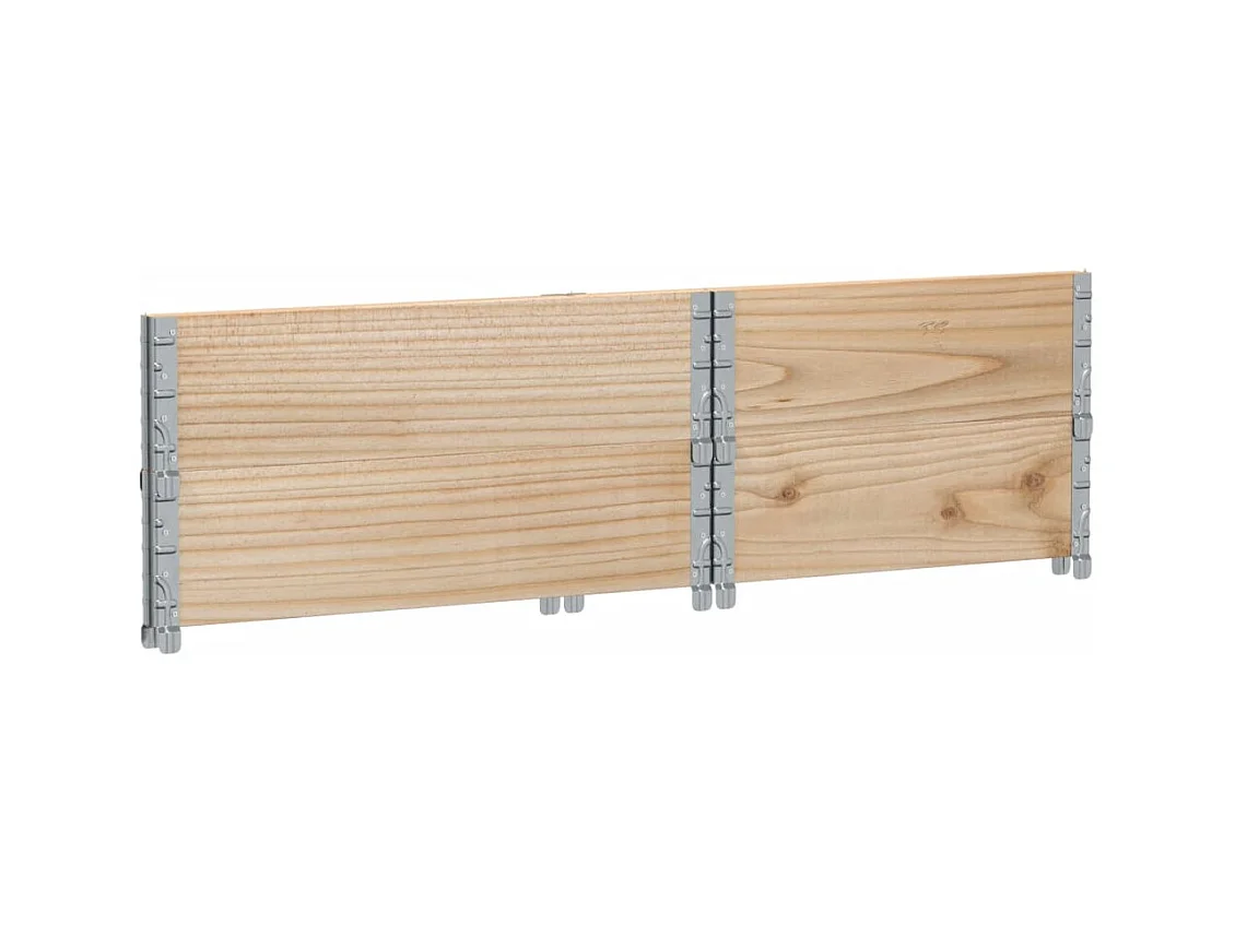 Vassoio per fioriera aiuola rialzata piante fiori terrazza giardino 80 x 60 cm legno massello di pino marrone 02_0037876