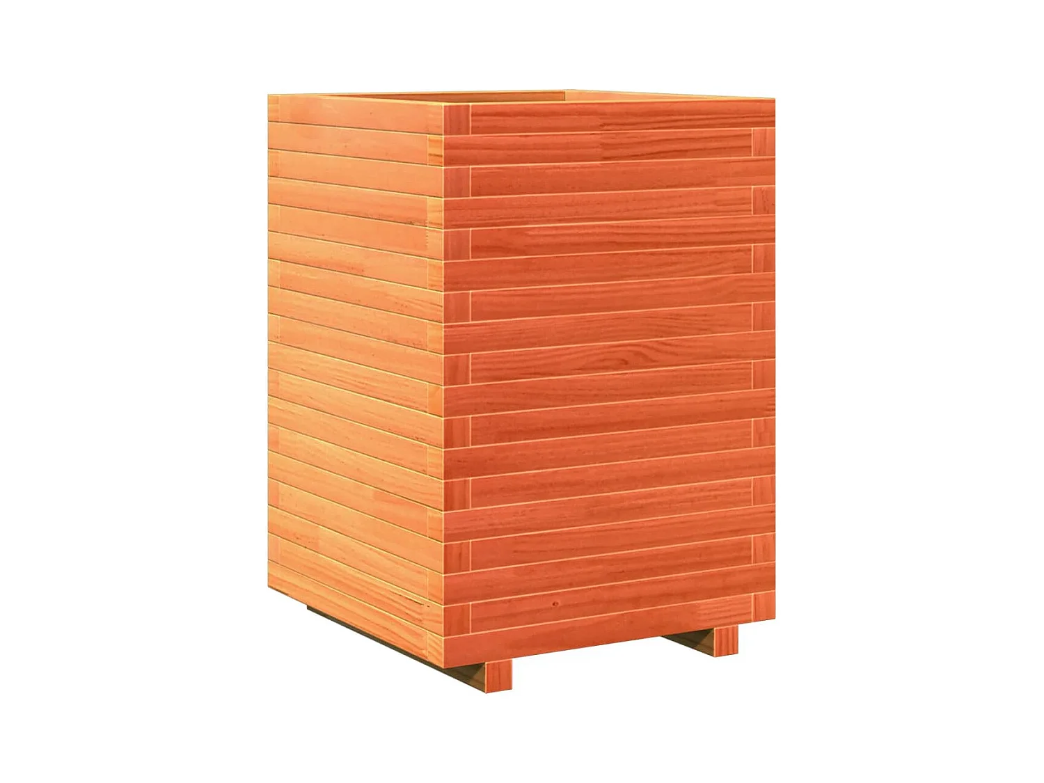 Jardinière bac lit surélevé bois marron 50 x 50 x 72 cm 02_0038465
