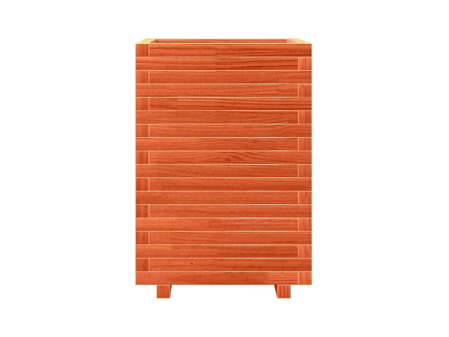 Jardinière bac lit surélevé bois marron 50 x 50 x 72 cm 02_0038465