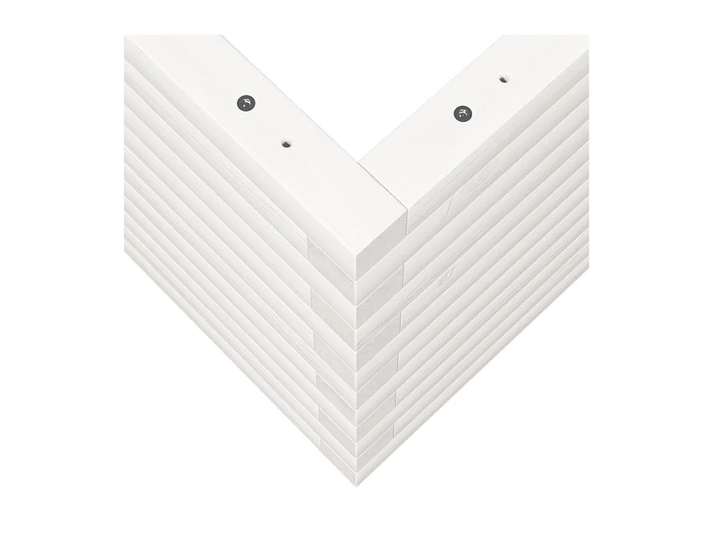 Jardinière bac lit surélevé bois blanche 90 x 40 x 45.5 cm 02_0037977