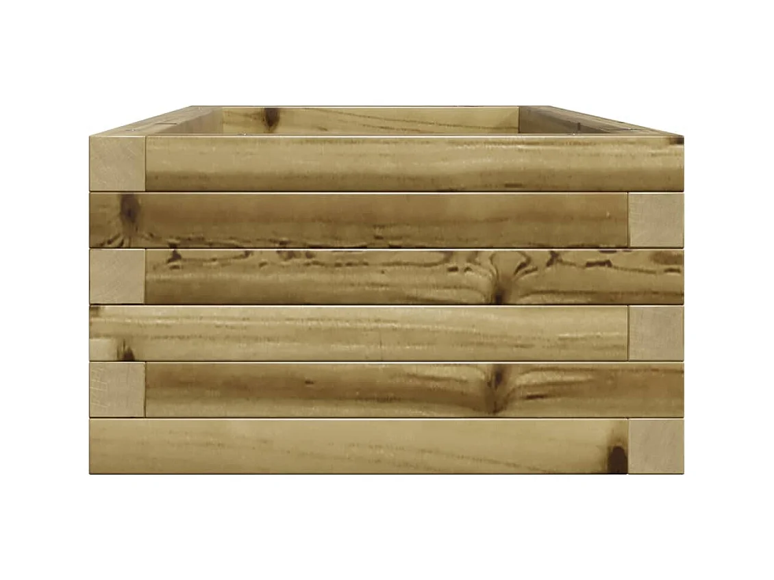 Jardinière bac lit surélevé bois marron 90 x 40 x 23 cm 02_0037967