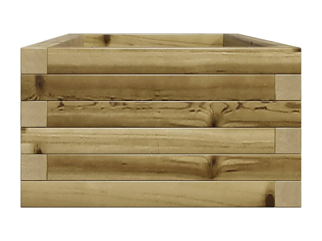 Vassoio per fioriera aiuola rialzata piante fiori terrazza giardino 90 x 40 x 23 cm legno di pino impregnato marrone 02_0037967