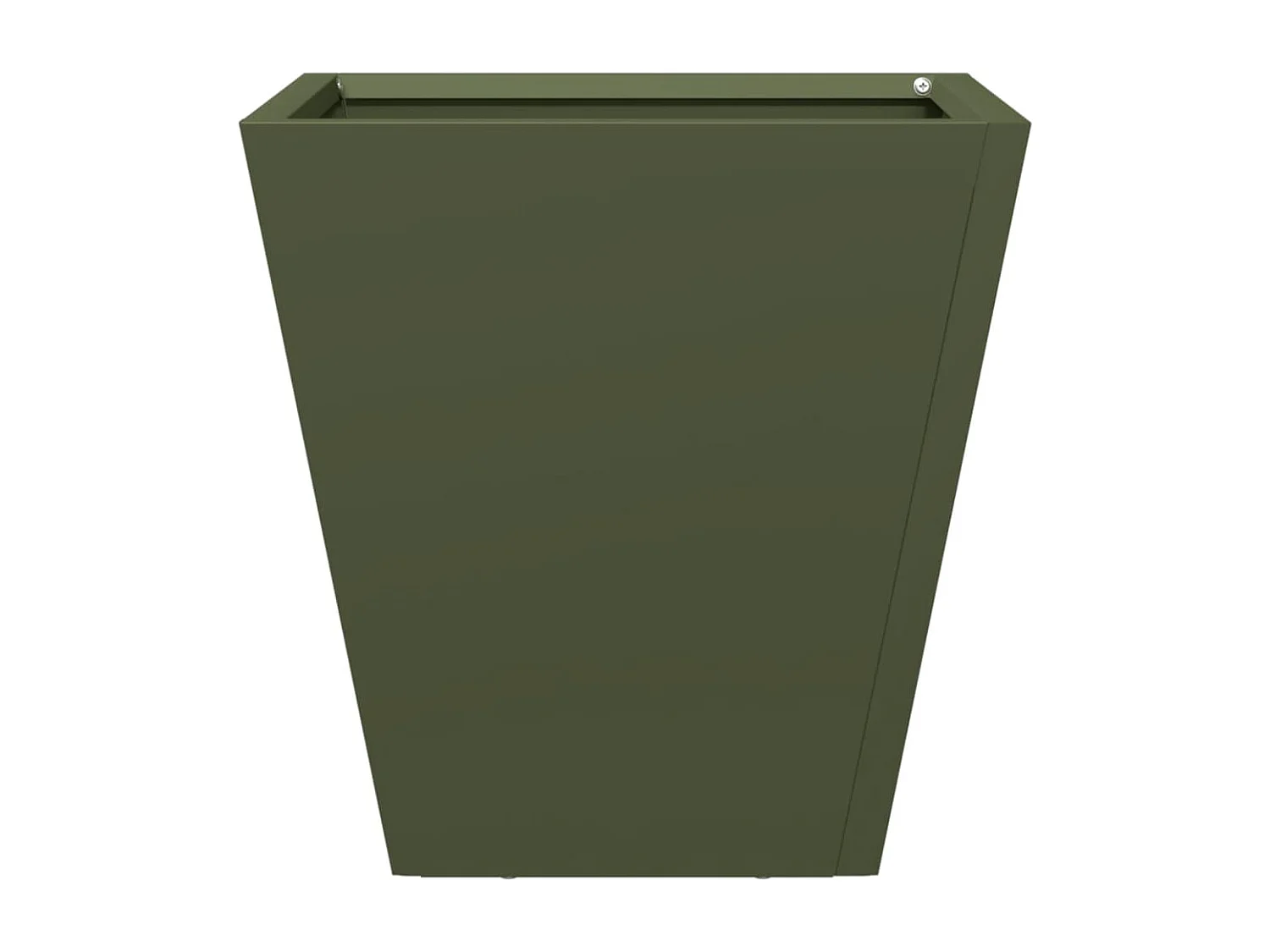 Vassoio per fioriera aiuola rialzata piante fiori terrazzo giardino olivo 30 x 30 x 30 cm verde acciaio 02_0038691