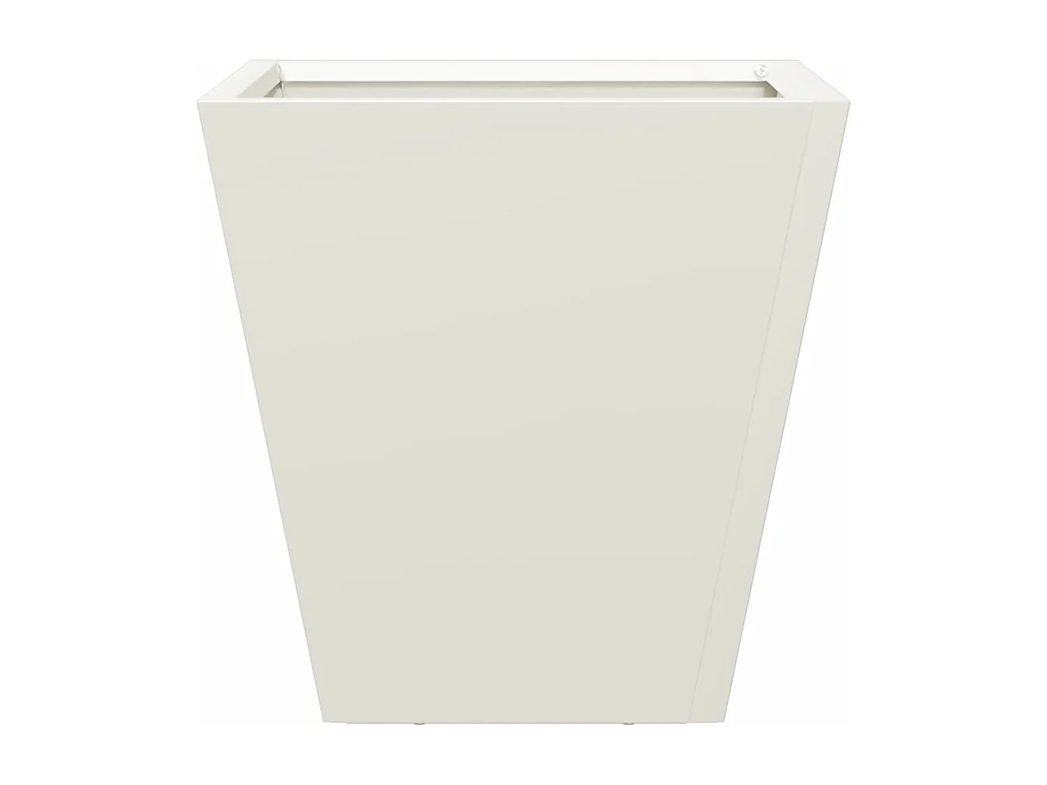 Macetero bancal elevado plantas flores terraza jardín 30 x 30 x 30 cm acero blanco 02_0037485