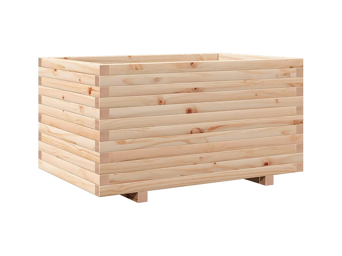 Jardinière bac lit surélevé bois marron 90 x 60 x 49.5 cm 02_0038025