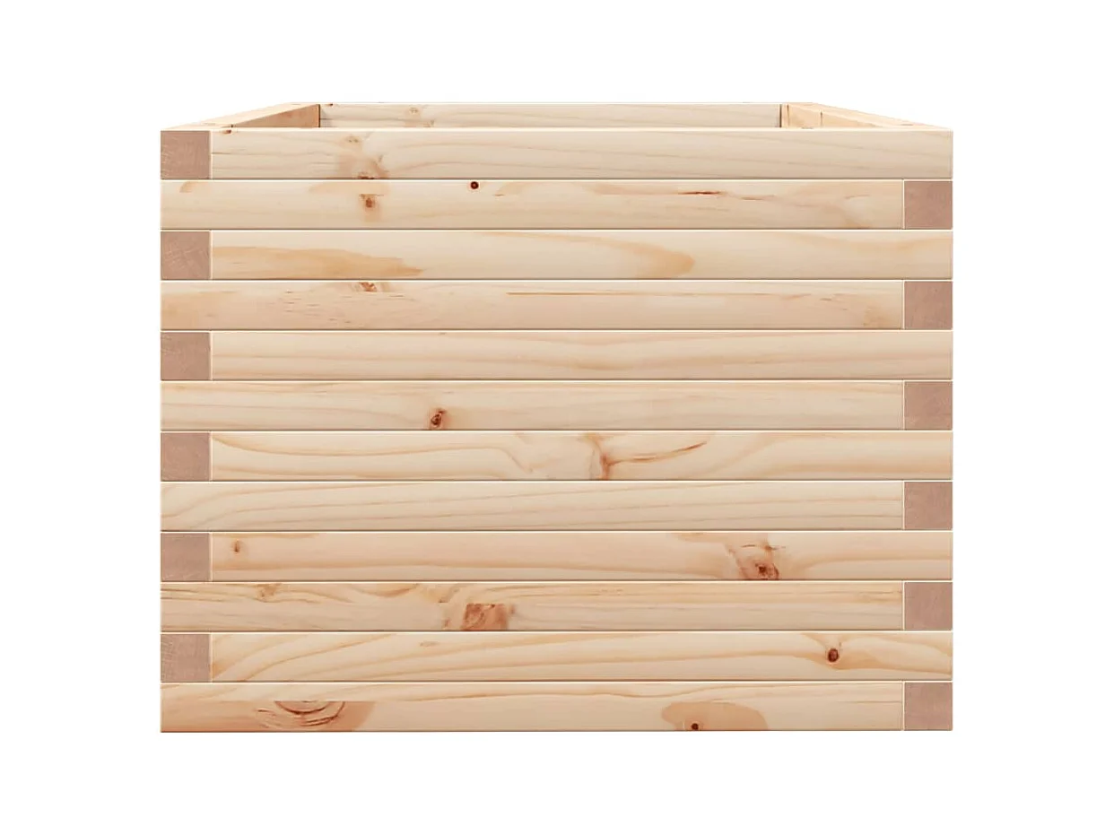 Jardinière bac lit surélevé bois marron 90 x 60 x 49.5 cm 02_0038025