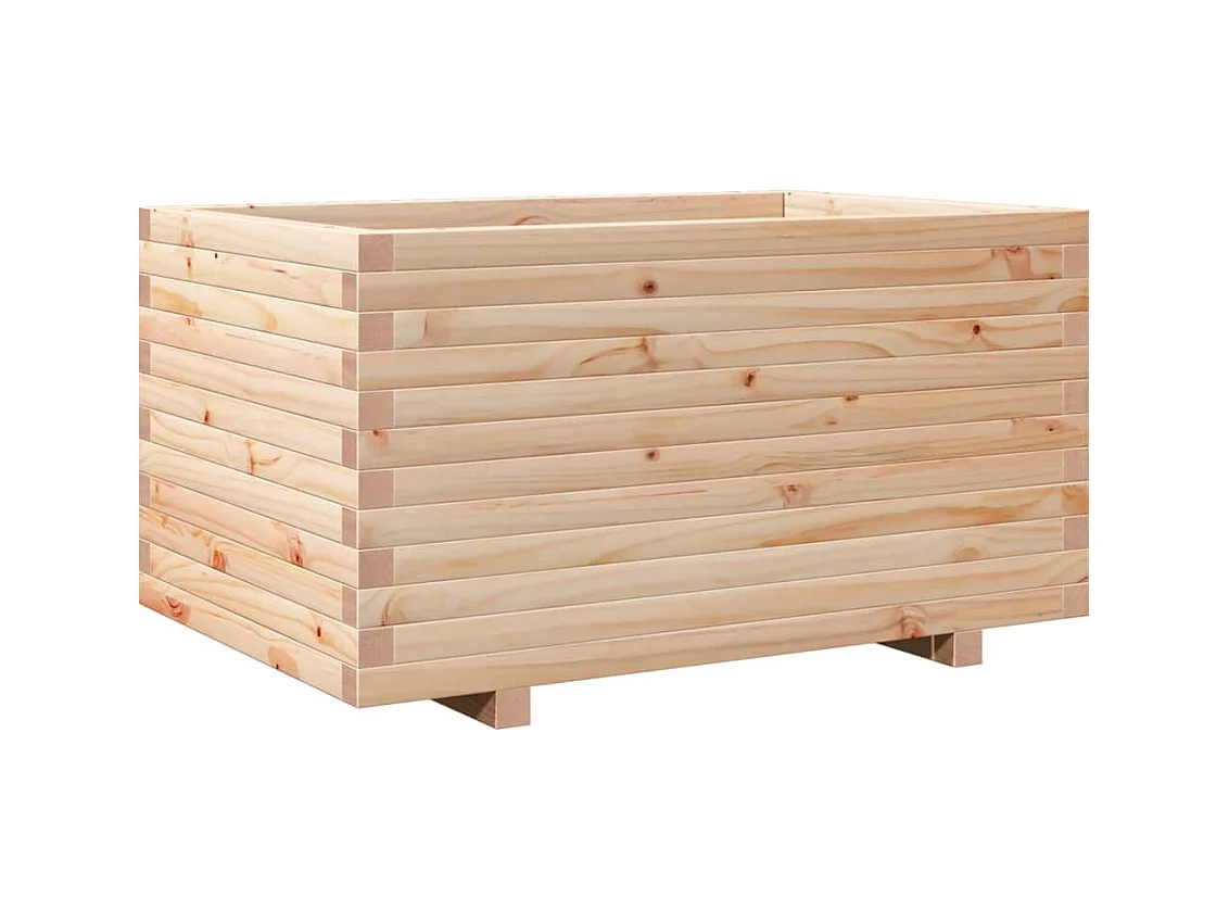 Jardinière bac lit surélevé bois marron 90 x 60 x 49.5 cm 02_0038025