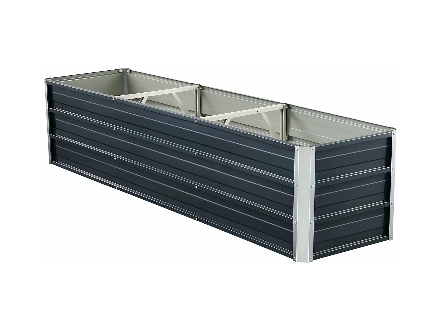 Jardinera con 2 barras divisorias 183 x 47 x 40 cm antracita 03_0007184