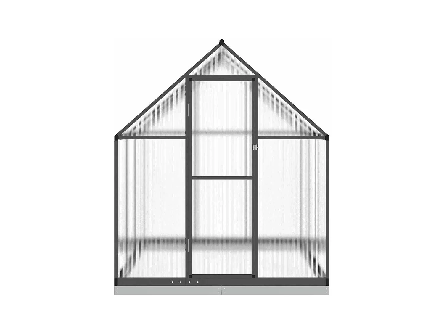 Invernadero de carpa para plantas flores y verduras con estructura de base 169 x 169 x 202 cm aluminio antracita 02_0044490