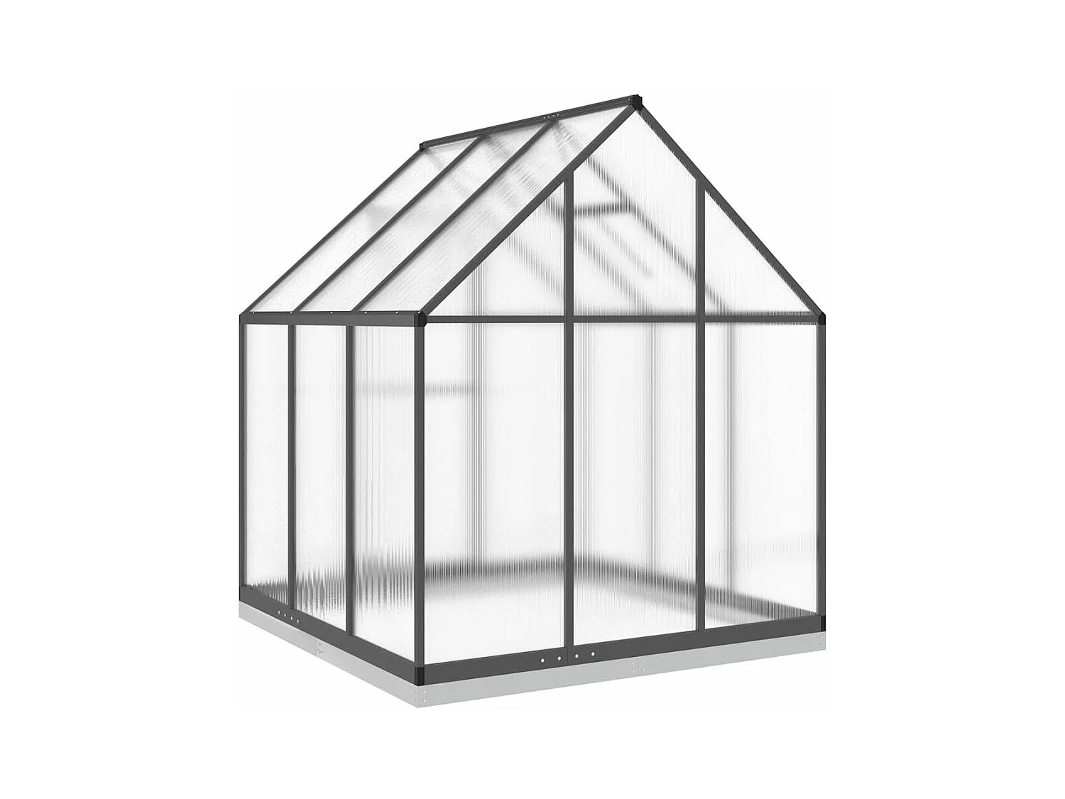 Invernadero de carpa para plantas flores y verduras con estructura de base 169 x 169 x 202 cm aluminio antracita 02_0044490