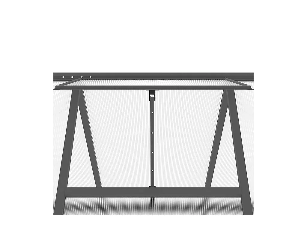 Invernadero de carpa para plantas flores y verduras con estructura de base 169 x 169 x 202 cm aluminio antracita 02_0044490