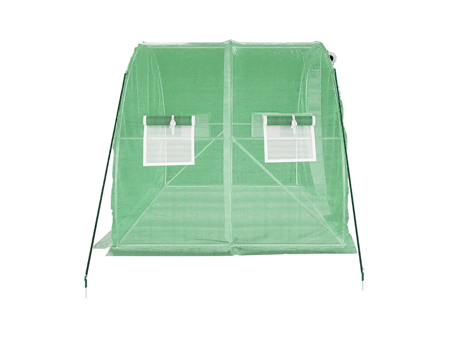 Serra tenda riparo piante fiori ortaggi con struttura in acciaio 6 m² 3 x 2 x 2 m verde 02_0044610