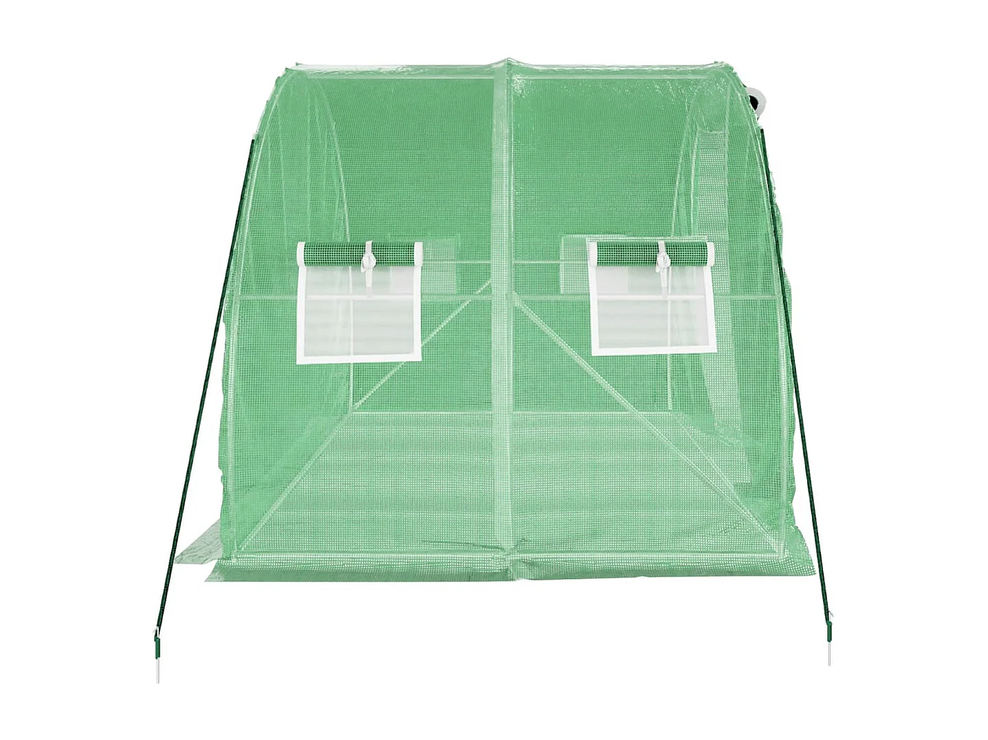 Tenda de estufa abrigo para plantas flores vegetais com estrutura de aço 6 m² 3 x 2 x 2 m verde 02_0044610