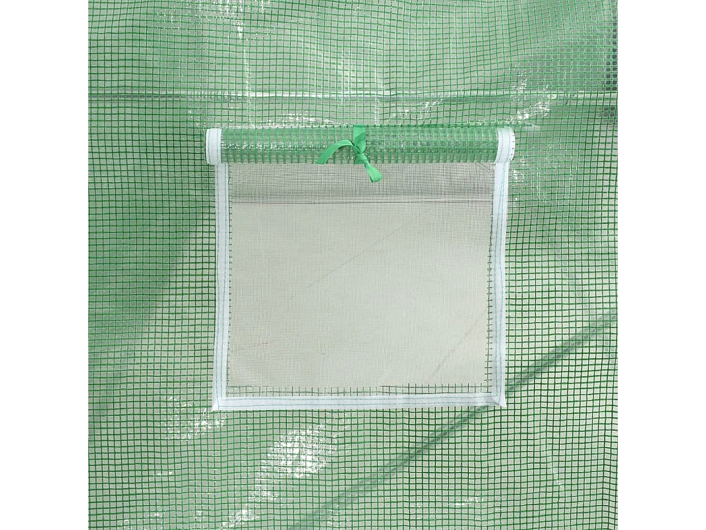 Tenda de estufa abrigo para plantas flores vegetais com estrutura de aço 6 m² 3 x 2 x 2 m verde 02_0044610