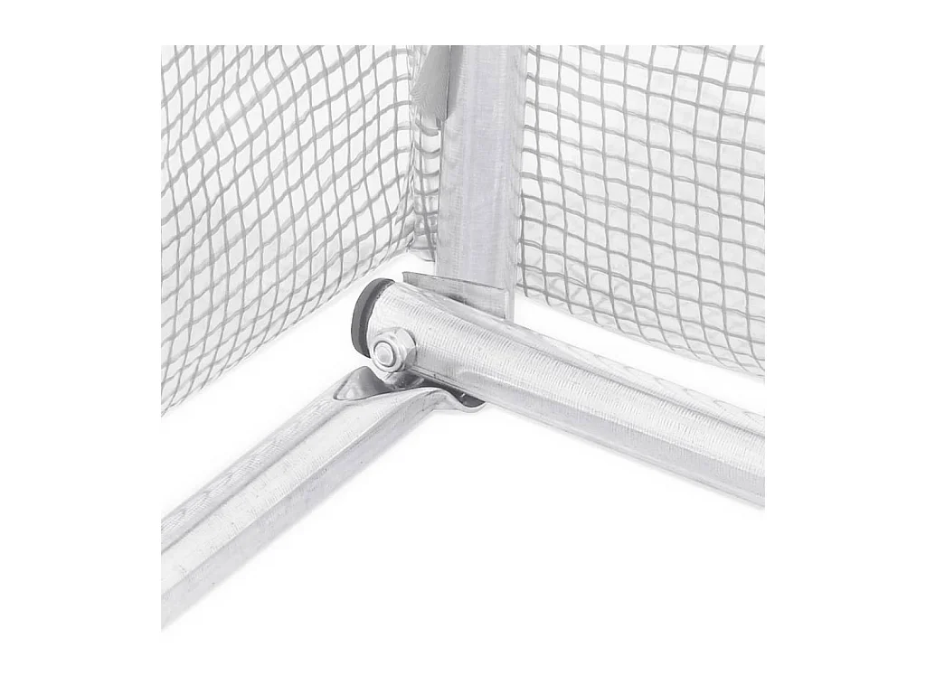 Serra tenda riparo piante fiori ortaggi con struttura in acciaio 8 m² 4 x 2 x 2 m bianco 02_0044629