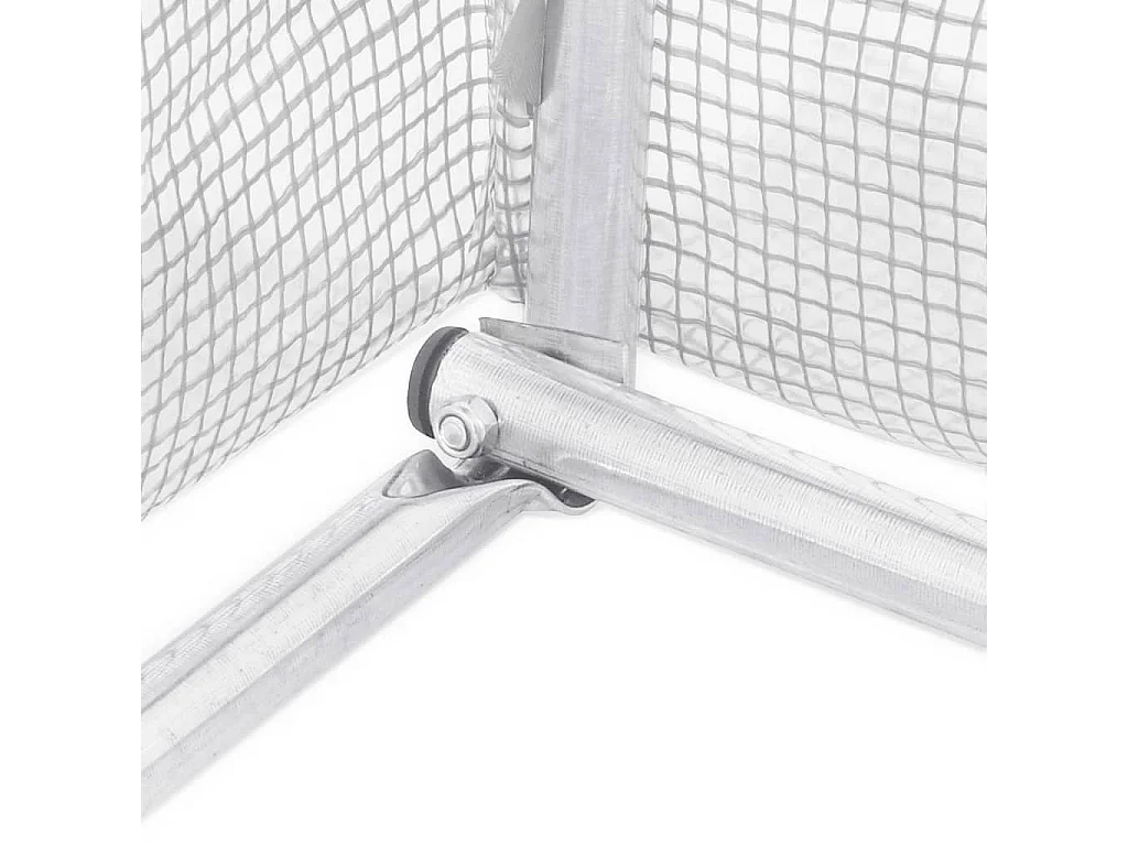 Serra tenda riparo piante fiori ortaggi con struttura in acciaio 8 m² 4 x 2 x 2 m bianco 02_0044629