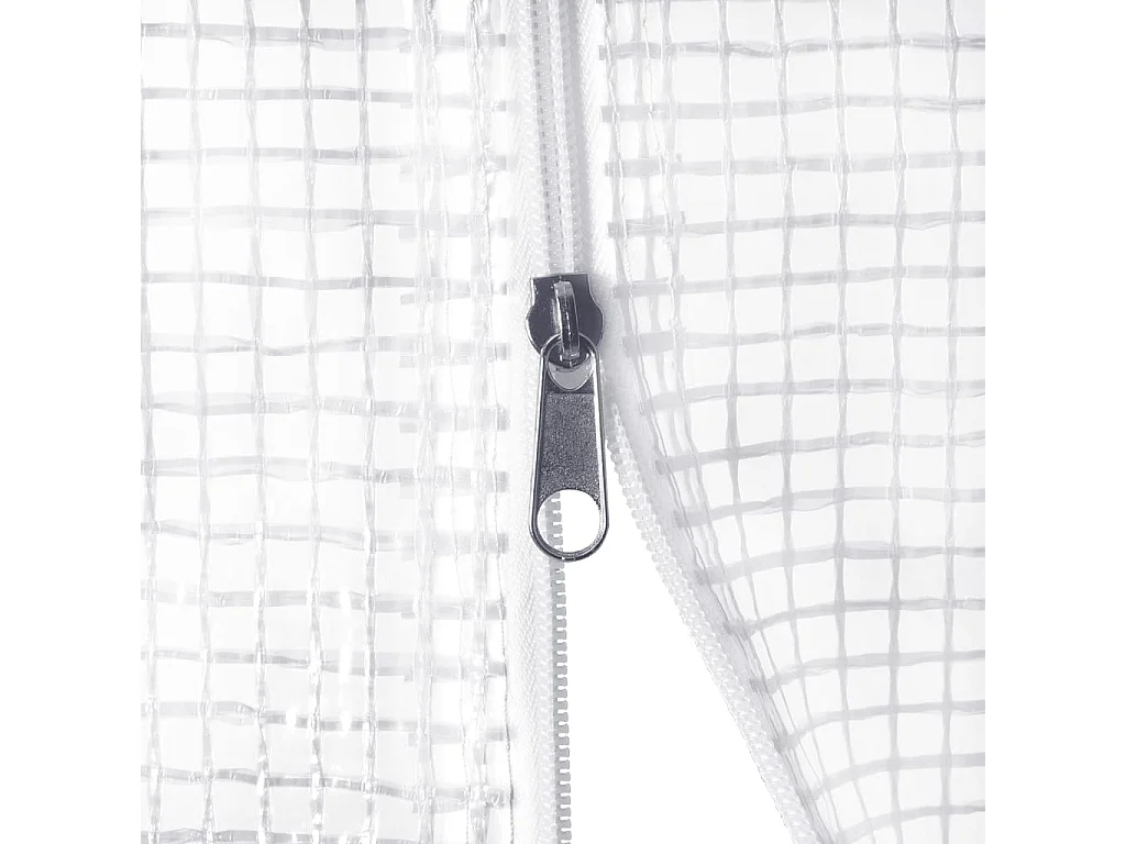 Serra tenda riparo piante fiori ortaggi con struttura in acciaio 8 m² 4 x 2 x 2 m bianco 02_0044629