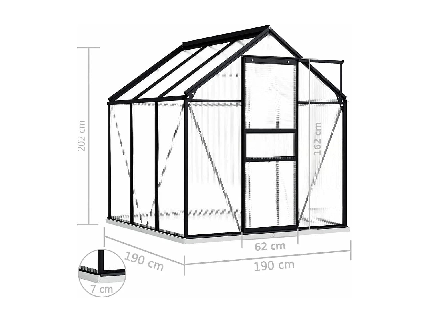 Serre tente abri plante aluminium 190 x 190 x 202 cm 02_0044509