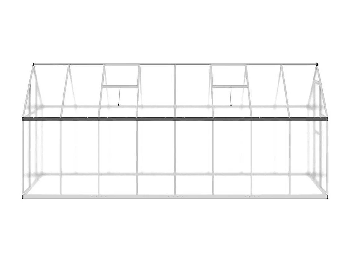 Serre tente abri plante aluminium argenté 445 x 169 x 195 cm 02_0044525