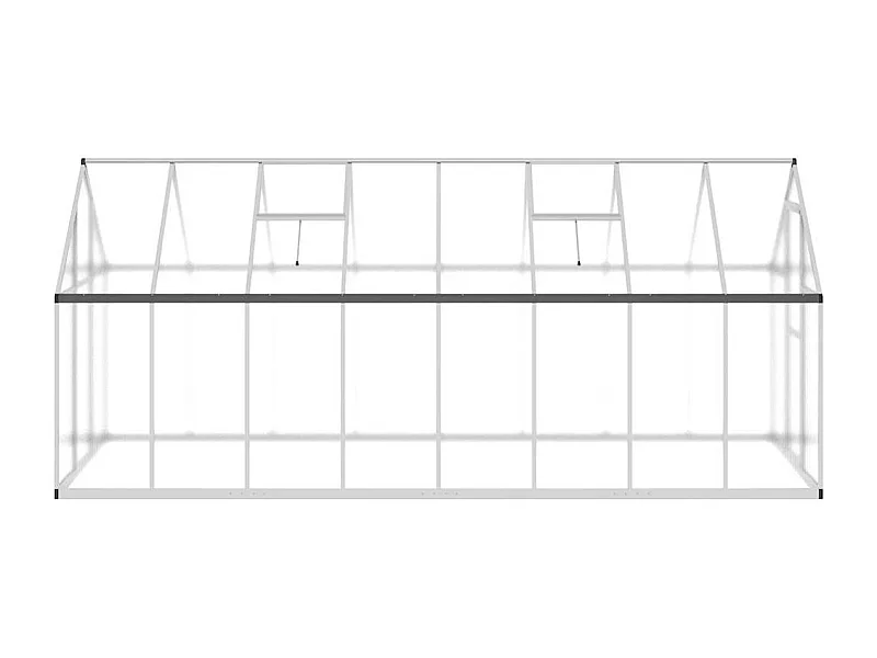 Serre tente abri plante aluminium argenté 445 x 169 x 195 cm 02_0044525